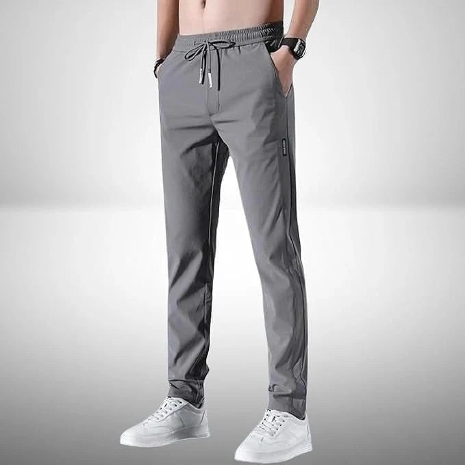 Buy1 Get 1 Free ©PREMIUM MEN'S HIGH STRETCH SKINNY LYCRA PANTS(Black & Gray)