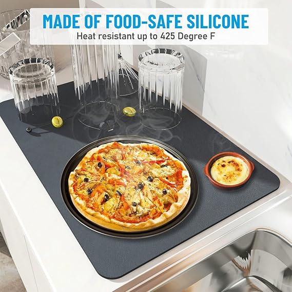 Absorbent Kitchen Drying Mat – Quick-Dry and Anti-Stain Mat PACK OF 2
