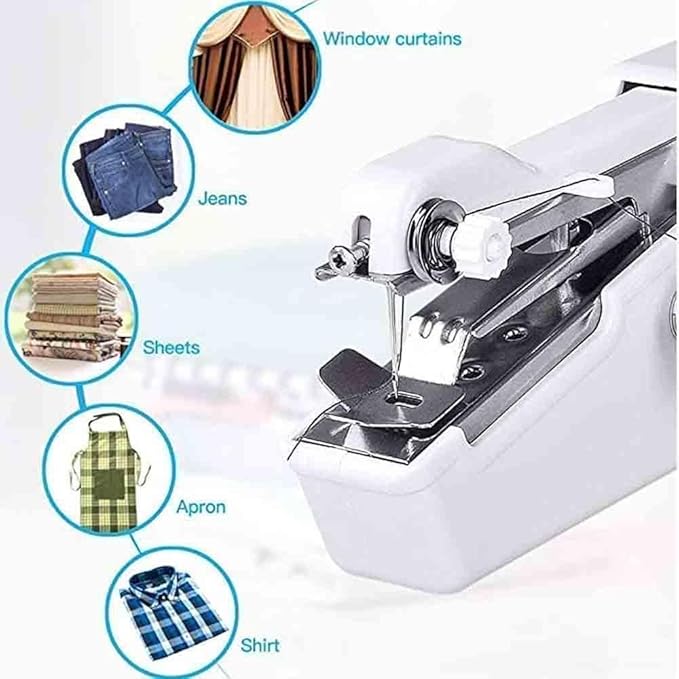 Portable Handy Stitching Machine Lightweight Electric Handheld Tailoring Manual Silai Sewing Machine