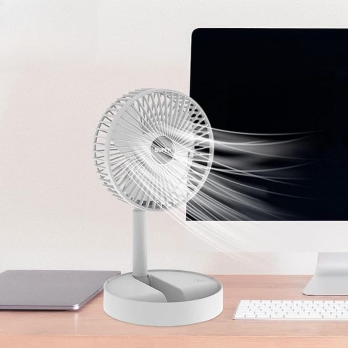 Portable Foldable Table Fan  in random color