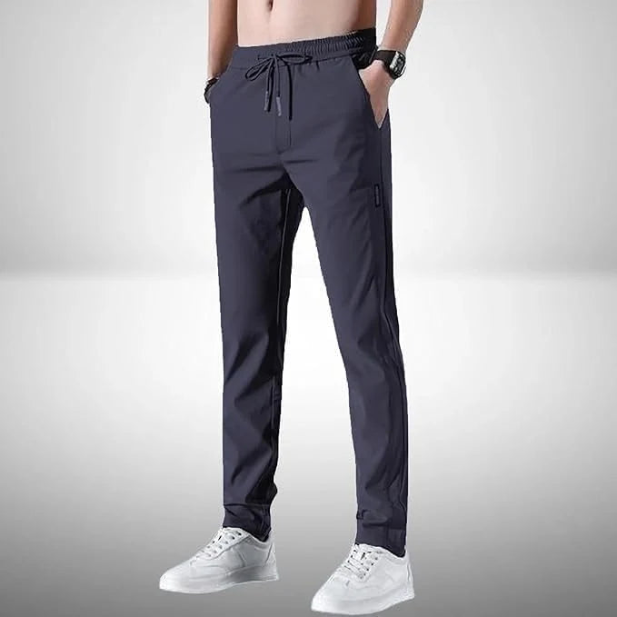 Buy1 Get 1 Free ©PREMIUM MEN'S HIGH STRETCH SKINNY LYCRA PANTS(Black & Gray)