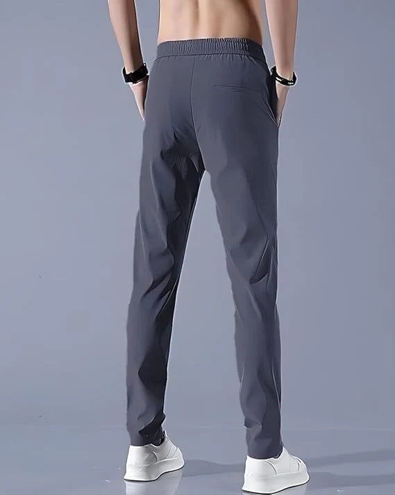 Buy1 Get 1 Free ©PREMIUM MEN'S HIGH STRETCH SKINNY LYCRA PANTS(Black & Gray)